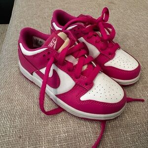 Little girl Pink Nike dunks